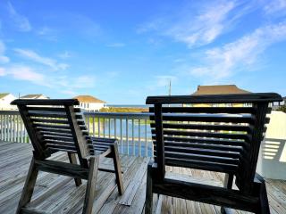4BR Gulf Views - Ocean-View Deck, Games, Gated Privacy & Sleeps 12 - Port Bolivar - 0