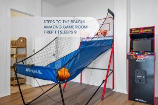 3BR - Amazing Game Room, Steps to Beach, Firepit - Crystal Beach - 9
