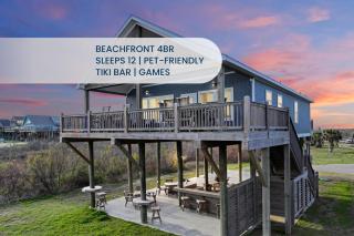 Beachfront 4BR - Tiki Bar, Yard Games, Pet-Friendly - Gilchrist - 9