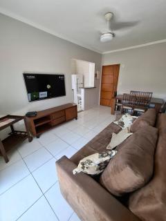 Apto 250m praia com ar condicionado e churrasqueira - Praia Grande - 7