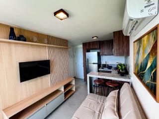 Maravilhoso Flat Vista para o Mar - OceanBlue 204 - 2