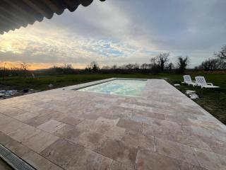 Gîte les Vabres - Ancienne ferme rénovée piscine pétanque - Coufouleux - 9