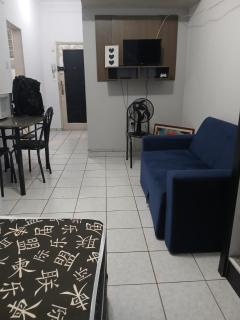 Kitinete perto da praia e Shopping Brisamar em São Vicente, na Biquinha, temporada e mensal tudo incluso, mobiliado, wi fi, ventilador, elevador, horário flexível - São Vicente - 9