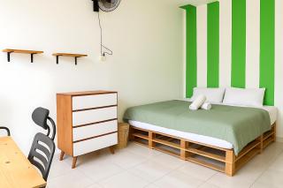 Homey Surf Apartment with Private Kitchen and Shared Pool Canggu - Canggu - 3