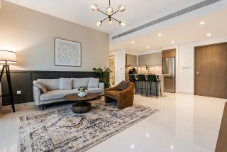 1BR Beach Isle T1 Marina View - Dubai - 9