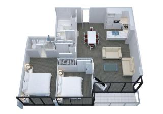 Elegant 2BR Apt in City Tower by Corporate Keys - 4