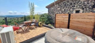 Gîte de village 2p, terrasse de toit et jacuzzi privatif - Aubignas - 5