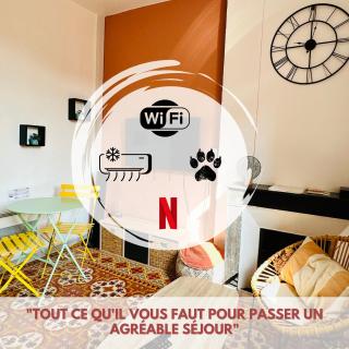 Studio climatisé avec Wi-Fi et Netflix - Fac, Gare & Centre à pied - Perpignano - 0