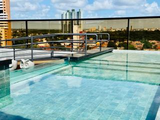 Reserva Madero Edy - Loft azul Mar - Ponta Negra - Piscina na cobertura - wi-fi - cozinha - varanda - 2