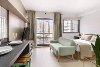 Studio em Pinheiros com piscina e academia - PG712 - São Paulo - 0