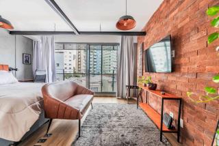 Studio em Pinheiros com Piscina e Academia - PG305 - 1