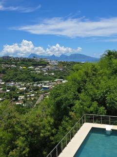 Ateatea apartment on the heights of the Papeete - 2 bdr - AC - WiFi -pool - Papeete - 4