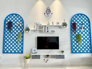 The Blue Memories Homestay with Mediterranean Style - Sungai Pelik - 5