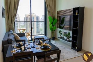 Vogue Brand New One Bedroom Apartment 16th Floor with Skyline View and access to Olympic Pool and Full Equipped GYM, Located JVC Binghatti Gardenia - 0