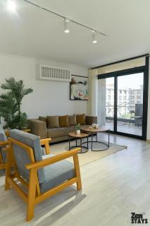 Zen Stays- Sunlit 3BR Gem at Azad New Cairo - Cairo - 8