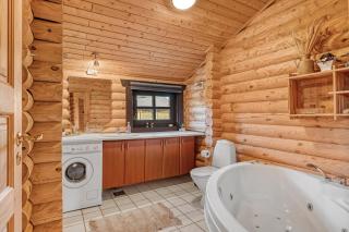 Well-Maintained Log House With Hot Tub, Sauna And Covered Terrace In Thy, - - 1