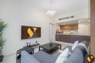 Vogue Spacious Two Bedroom in Pulse Smart Residence JVC with Balcony and access to rooftop swimming pool - 0