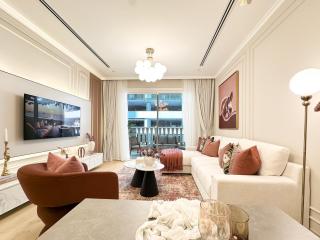 Stylish JVC 2BR Stay with Guest Room Rose Gold Accents - 3