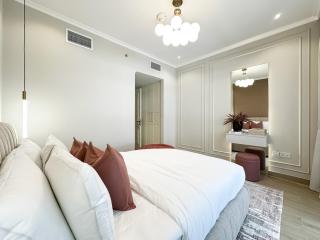 Stylish JVC 2BR Stay with Guest Room Rose Gold Accents - 2