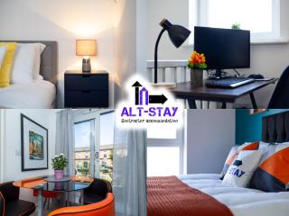 Alt-Stay Wakefield Westgate Station - Fully Serviced Workspace - Parking - Fast Fibre Wi-Fi - En-suite's - Long Stays Welcome - Wakefield - 0