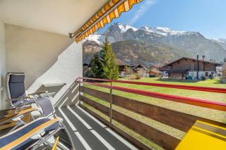 With Mountain View & Balcony Kitchen Parking - Kandersteg - 9