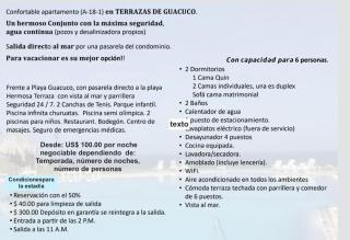 Playa Guacuco - Views and Beach Access - - 7