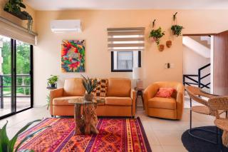 Custom decor-sleeps 6 with 2 pools- Condo near beach-Puerto Morelos Mexico,Casa Yellowstone - 1