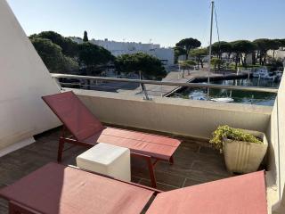 Appartement 2 pièces, terrasse vue port, parking privé, clim, animaux admis - FR-1-250-313 - Le Grau-du-Roi - 6