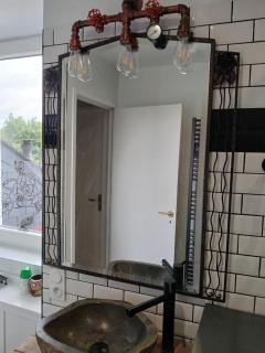 Chambre "Bleue" à l'étage bien équipée chez Fred - Gorron - 4