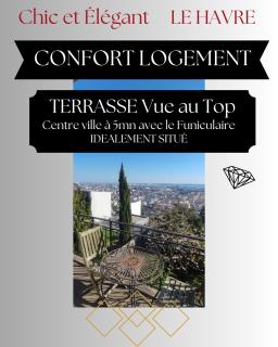Terrasse Vue imprenable, Chez Félix Faure, Chic et élégant, le Havre - 6