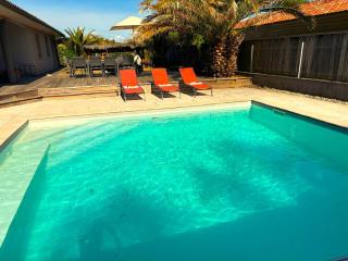 Oasis Villa Magescq Votre paradis avec Piscine et Jacuzzi - Magescq - 0