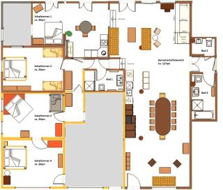 SiLyVi Homes - Scheunenloft am Wasserschloss Usedom-Mitte Familienoase bis 15 Pax spacious big garden dog-friendly - Mellenthin - 1