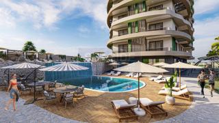 Stylish 1BR Flat Pool View & 10 min Walk to Beach - Alanya - 0
