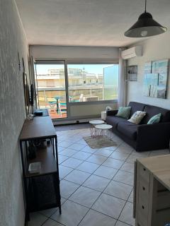 CANELLE- Beau 2p,tout confort, vue mer, piscine - Antibes - 9