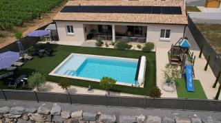 En Ardèche Villa de vacances l'Olympe climatisée avec sa piscine privée et chauffée - Joyeuse - 8