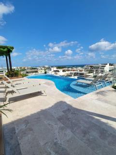 Fabulosa vista al mar desde la piscina infinita - Playa del Carmen - 7