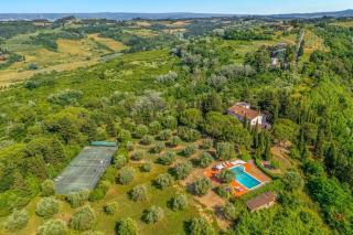 Elegant Tuscan Castle Pool and Tennis Court - San Miniato - 0