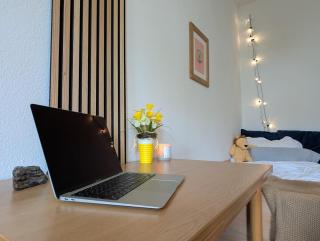Ruhiges Studio in Altstadt mit Gartenblick & Sofa - Freiberg - 7