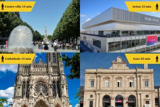 3 Lenoir Grand T3 luxueux au centre-ville 4 pers - Reims - 7