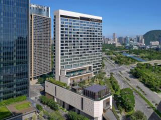 Conrad Shenzhen, the first art museum hotel in Greater Bay Area with the stunning bay and sunset view in the hotel terrace - Shenzhen - 9