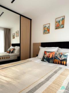 APARTAMENTY SZYNDZIELNIA - 2 Sypialnie & BALKON & PARKING IDEALNE MEJSCE W BASKIDACH dla RODZINY - 4