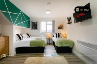 Last-Minute Escapes l 2 Bedroom Modern Apartment for 6 Guests in City Centre with Free Parking by Oak Stays Short Lets & Serviced Accommodations - Leicester - 9