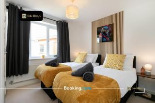 30Nights Savings l 3BedRooms l City Center l Leicester l Premium Deals by Oak Stays l Exclusive Deal on 3 Bed City Center Leicester Apartment l Sleeps 6 l Free Parking l Wifi l Stylish l City View l By Oak Stays Short Lets & Serviced Accommodations - Leicester - 9