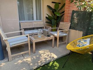 Appartement calme Borderouge - 2 pers - Wi-Fi haut débit, parking privé, métro et commerces à 5 mn - Idéal séjour pro ou détente à Toulouse - 2