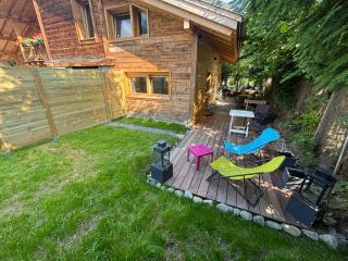 Face au MtBlanc avec jardin - 0