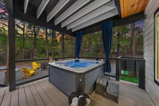 NEW Cabin with Treehouse Spa Firepit & Games - 8
