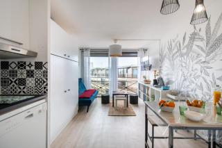 Studio cabine cosy Lagon Bleu Piscine, clim, parking, wifi inclus - 7