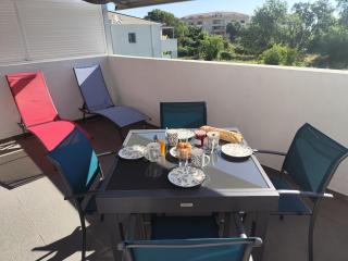 T2 tout équipé avec une belle terrasse face mer - San-Nicolao - 0