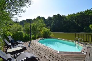 Chalet avec piscine privée et lac à Sos - 0