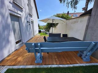 Frankenherz-Apartments - Premium Wohnung mit Terrasse & zwei Schlafzimmern, nahe Playmobil-Funpark, Self-Check-In - Großhabersdorf - 8
